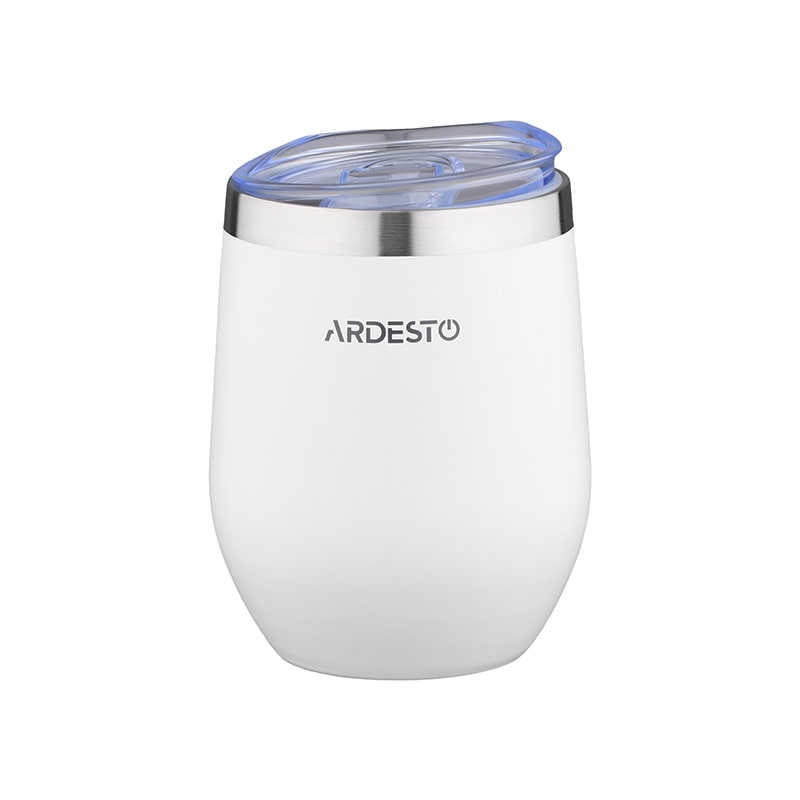 Ardesto Travel mug Compact mug, 350ml, stainless steel, white
