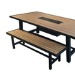 მაგიდა 4 სკამით (SA5001) + ძელსკამი BM-00182875