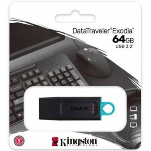 მეხსიერების ბარათი Kingston 64GB DataTraveler Exodia USB 3.2 (DTX/64GB)
