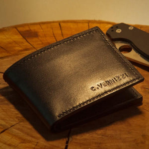 ხელნაკეთი ნატურალური ტყავის საფულე Hogy HG-52 Handmade Leather Wallet