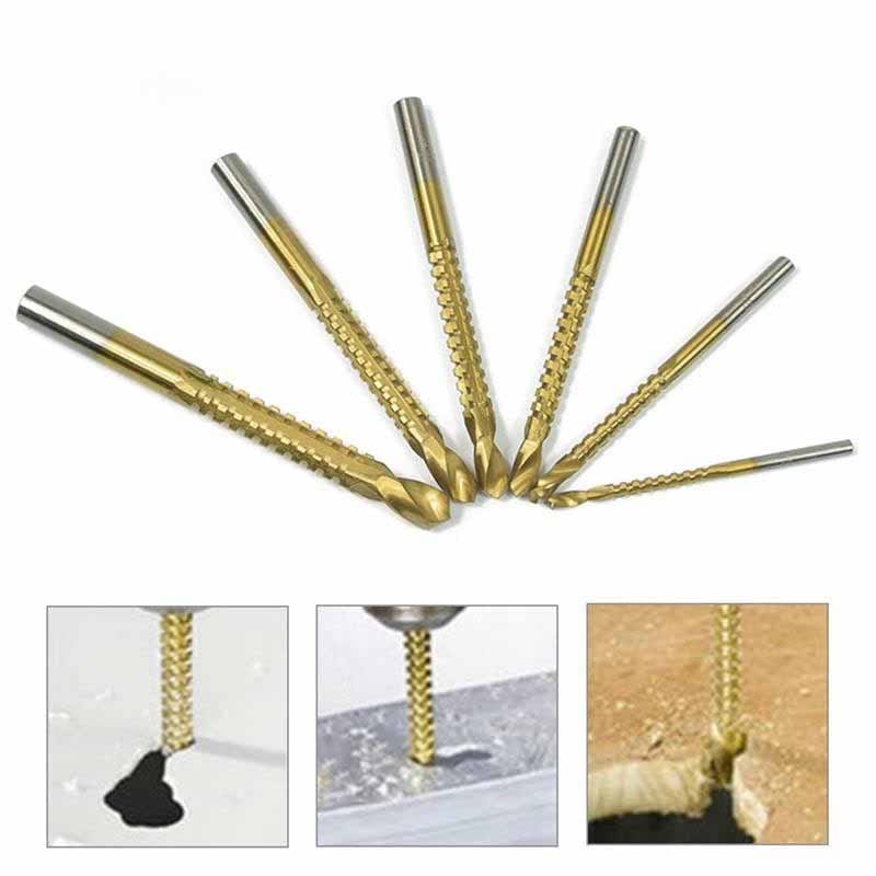 ხრახნიანი ბურღების 6 ცალიანი ნაკრები Flat Routing Drill Set UCO ყიდვა