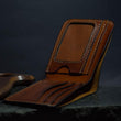 ხელნაკეთი ნატურალური ტყავის საფულე Hogy HG-60 Handmade Leather Wallet