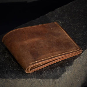 ხელნაკეთი ნატურალური ტყავის საფულე Hogy HG-64 Handmade Leather Wallet