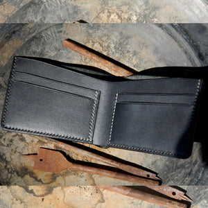 ხელნაკეთი ნატურალური ტყავის საფულე Hogy HG-88 Handmade Leather Wallet