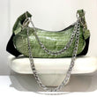 ხელნაკეთი ნატურალური ტყავის ჩანთა MARZIAGA Crocodile