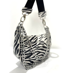 ხელნაკეთი ნატურალური ტყავის ჩანთა MARZIAGA Zebra