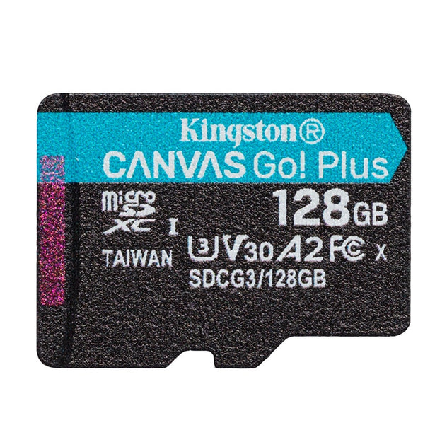 მეხსიერების ბარათი Kingston 128GB microSDXC Canvas Go Plus (SDCG3/128GBSP)