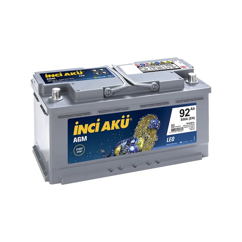 ავტომობილის აკუმულატორი 92ამპ DIN L5 AGM INCI 1011324