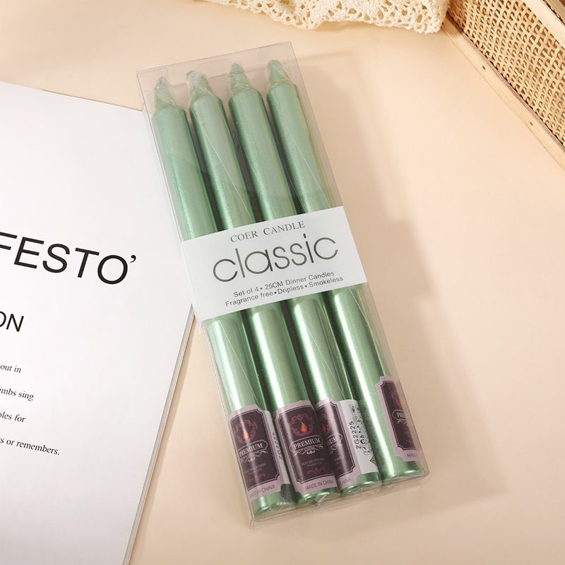 პარაფინის ცვილის სანთლების 4 ცალიანი კომპლექტი 25სმ OEM GM7363