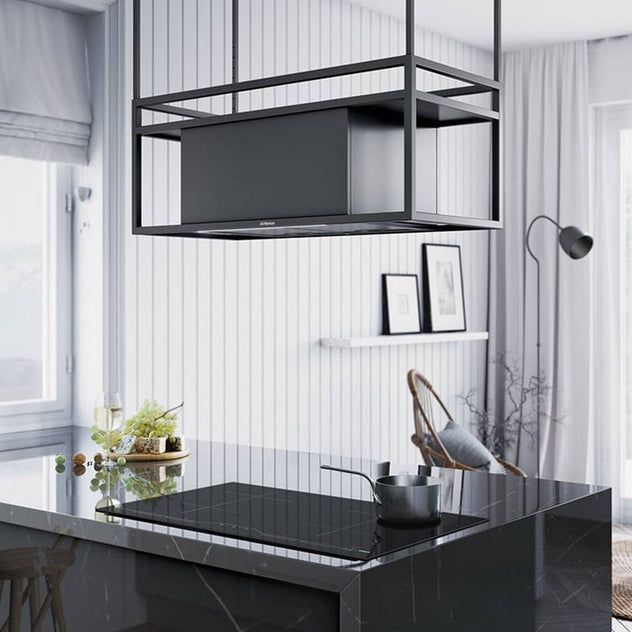გამწოვი AIRFORCE Q-BIC Island Extractor Hood Dark Glass