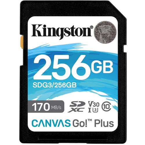 მეხსიერების ბარათი Kingston 256GB SDXC Canvas Go! Plus (SDG3/256GB)