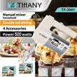 5 სიჩქარიანი ხელის მიქსერი Tiffany TF-3001