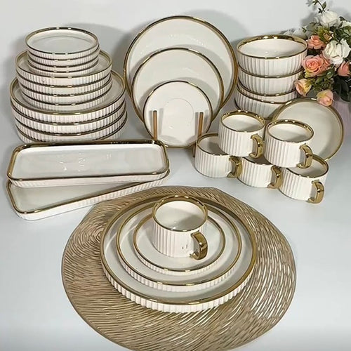 ჭურჭლის ნაკრები 6 პერსონაზე SLG Ceramics YTG32-1 White