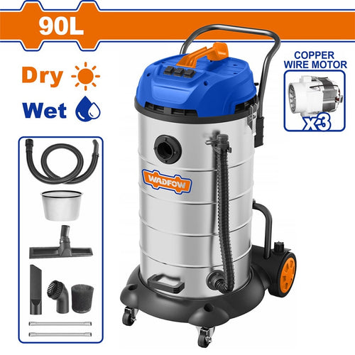 სველი და მშრალი წმენდის მტვერსასრუტი WADFOW WVR5A90