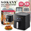 აეროგრილი 8ლ Sokany SK-10074