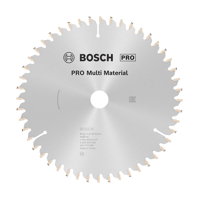 ცირკული ხერხის საჭრელი დისკი 184x2,4/1,8x30მმ-48T BOSCH 2608640506