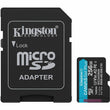 მეხსიერების ბარათი Kingston 256GB microSD Canvas Go Plus (SDCG4/256GB)