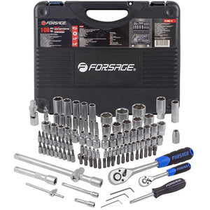 108 ნაჭრიანი ხელსაწყოების ნაკრები Forsage F-41082-5 8993