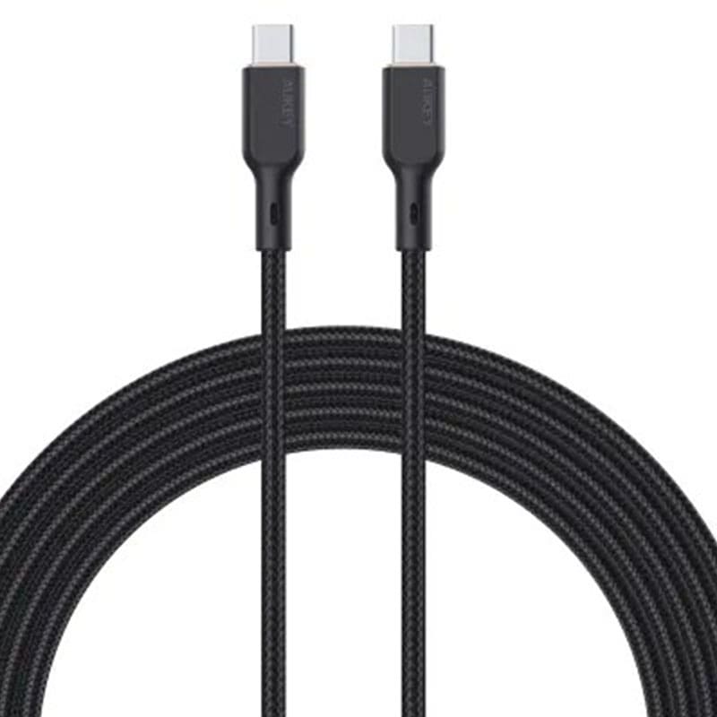 USB კაბელი Aukey CB-KCC101 Nylon Braided 100W Silicone PD Charge Cable 1M - Black