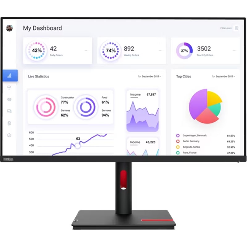 მონიტორი 31.5'' Lenovo ThinkVision T32p-30 (63D2GAT1EU)