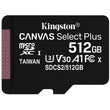 მეხსიერების ბარათი Kingston 512GB Canvas Select Plus (SDCS2/512GBSP)