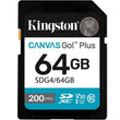 მეხსიერების ბარათი Kingston 64GB Canvas Go Plus (SDG4/64GB)