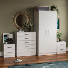 საძინებლის ოთხეული (გარდერობი, კომოდი და 2 ტუმბო) - Gelens IS0797