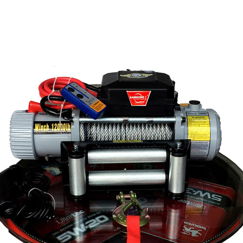 ჯალამბარი 12V 5443 კგ Winch SAMHOME SH12000LB