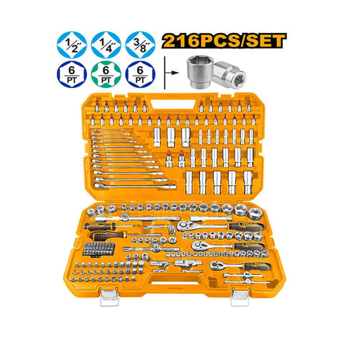 ხელის ინსტრუმენტებისა და ქანჩის გასაღებების ნაკრები 216ც INGCO HKTHP22161