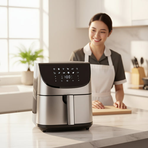 აეროგრილი 9ლ ზედა+ქვედა წვითDuvel DL-210