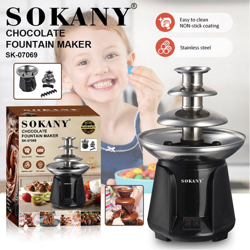 3 დონიანი შოკოლადის ფანტანი Sokany SK-07069