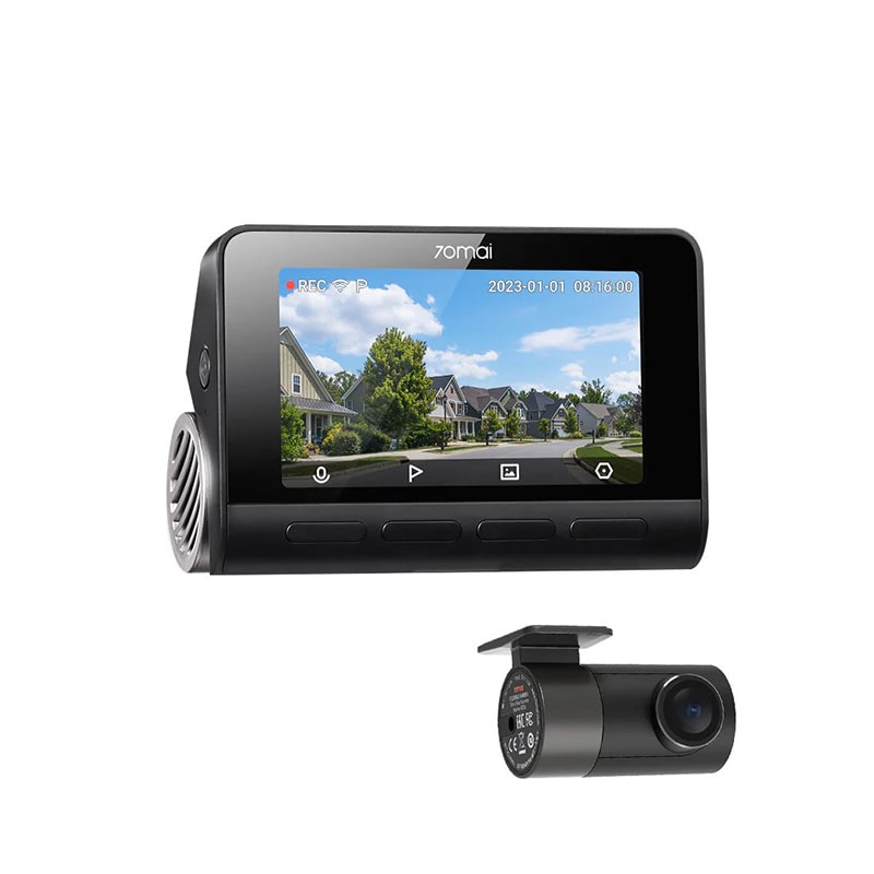 ვიდეო რეგისტრატორი Xiaomi 70mai Dash Cam 4K A800S plus Rear Cam Set Black