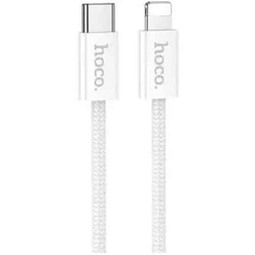 USB კაბელი Hoco DU43 27W PD charging data cable Type-C to lightning (1M) White