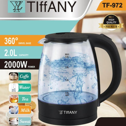 მინის ელექტრო ჩაიდანი Tiffany TF-972