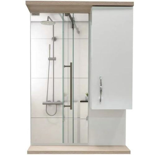 აბაზანის კარადა სარკით Denko Akyazi 55 White Sonomo 55x75 სმ