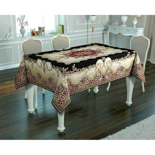 მაგიდის გადასაფარებელი 160x220 Jackline Rosalinda Black