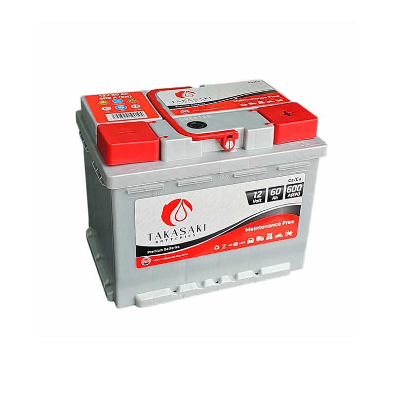 ავტომობილის აკუმულატორი 60ამპ TAKASAKI 12 V 60 AH 600A / L2-SMF