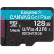 მეხსიერების ბარათი Kingston 128GB microSDXC Canvas Go Plus (SDCG4/128GBSP)