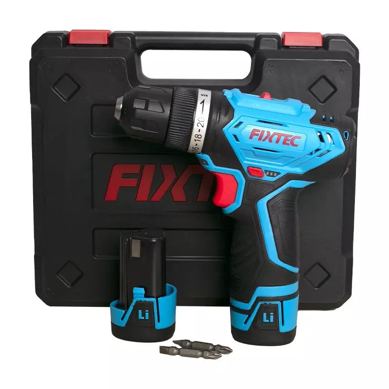 აკუმულატორული ბურღი-სახრახნისი FIXTEC FCD12L04