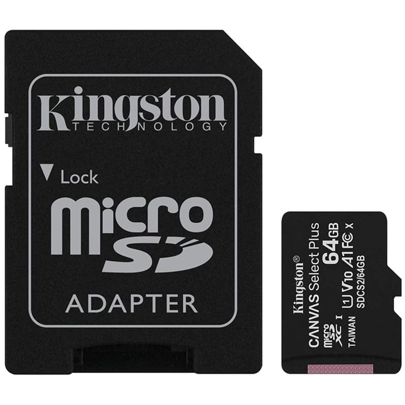 მეხსიერების ბარათი Kingston 64GB Canvas Select Plus (SDCS2/64)