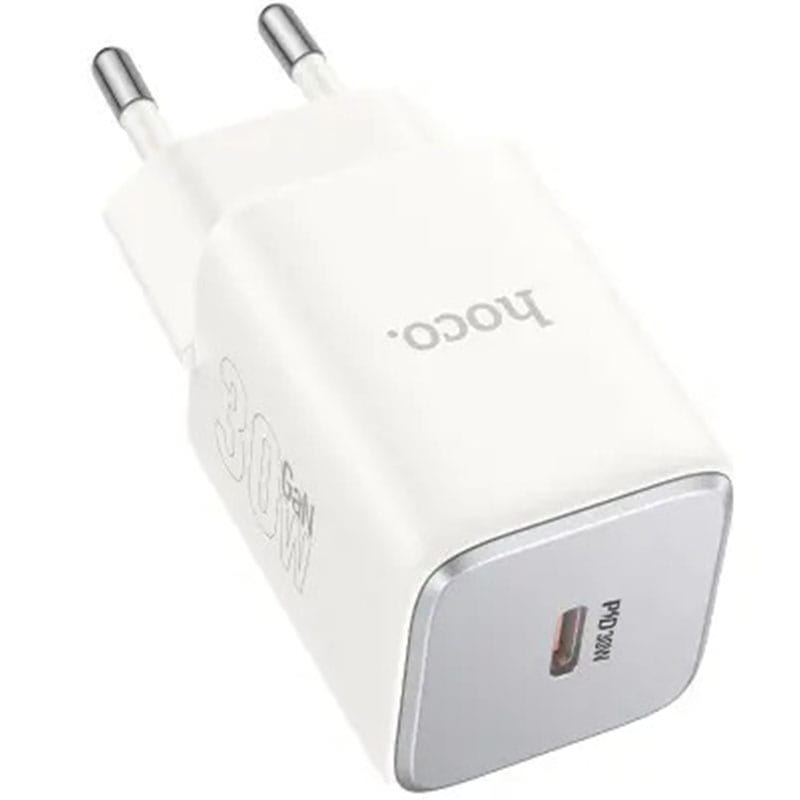 დამტენი Hoco N43 Vista single port PD30W charger moonlight white