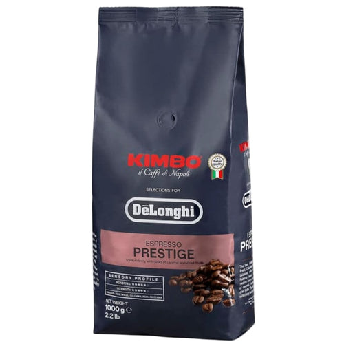 ყავის მარცვალი 1კგ Kimbo for DeLonghi, Prestige 65% Arabica 35% Robusta