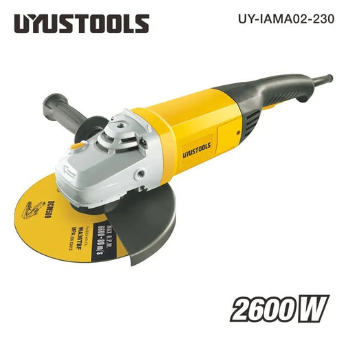 კუთხლივ სახეხი მანქანა (ბალგარკა 230მმ) 1600W UYUSTOOLS UY-AMA02-230