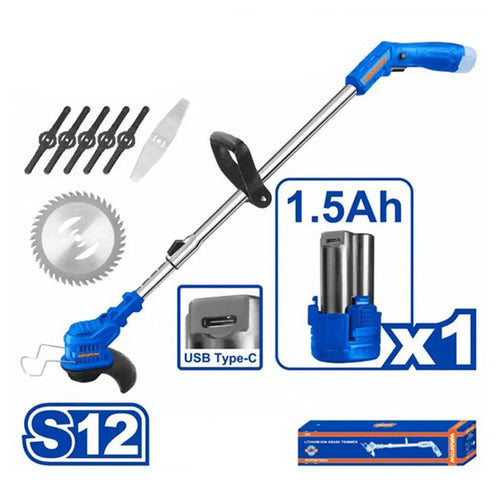 უსადენო ბალახის სათიბი 12V -1.5A WADFOW WGTS512