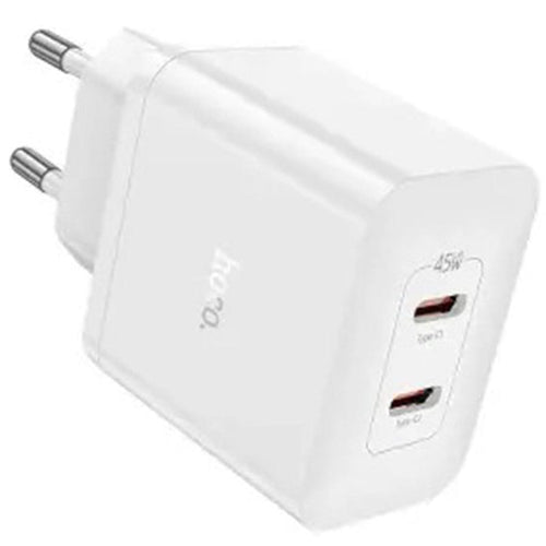 დამტენი Hoco N35 Streamer dual-port PD45W (2C) charger white