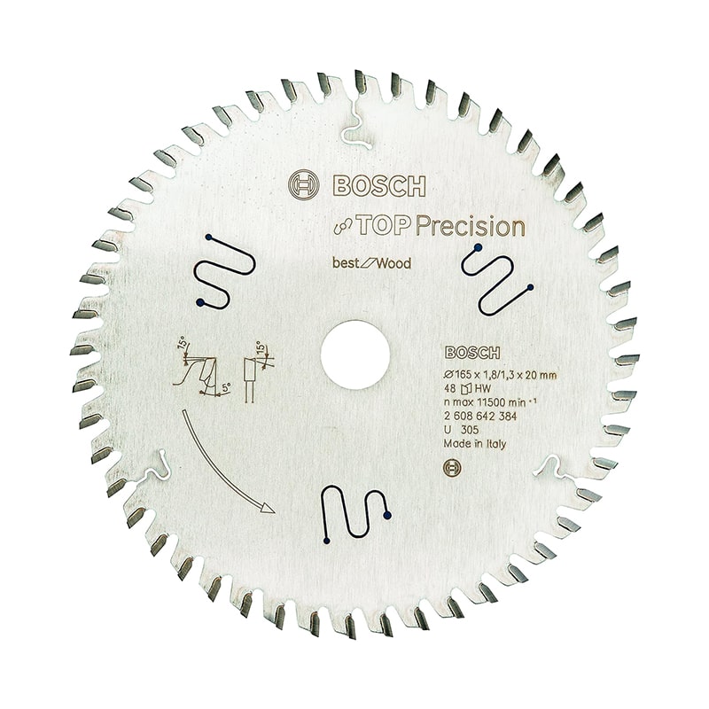 ხერხის პირი 165x20x1.8მმ 48T BOSCH 2608642384