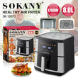აეროგრილი 8ლ Sokany SK-10073