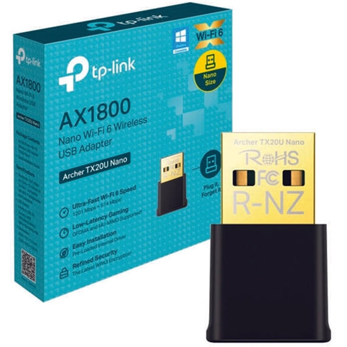 უსადენო ადაპტერი TP-Link ARCHER TX20U Nano Wi-Fi 6