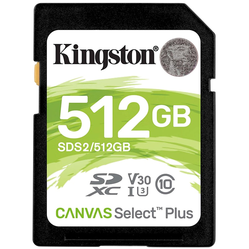 მეხსიერების ბარათი Kingston 512GB SDXC Canvas Select Plus (SDS2/512GB)