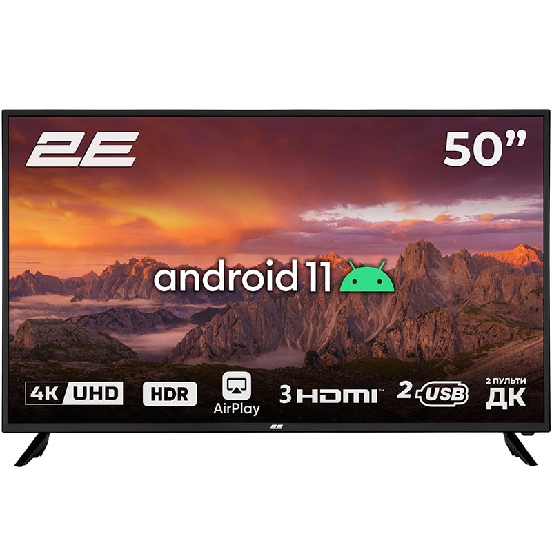 4K Smart Android ტელევიზორი 2E 50A06K 50 inch (127სმ)